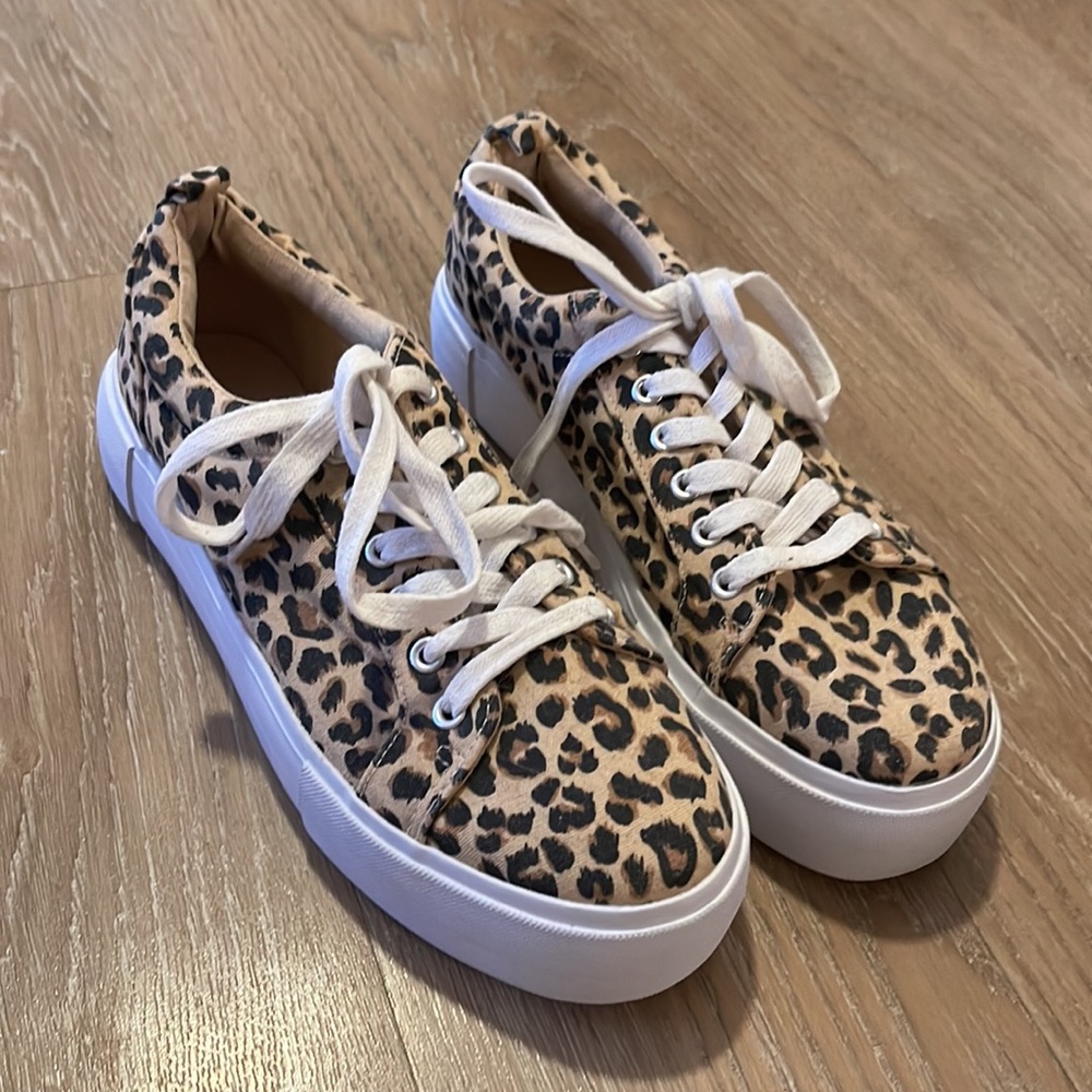 Leopard Platform Sneakers